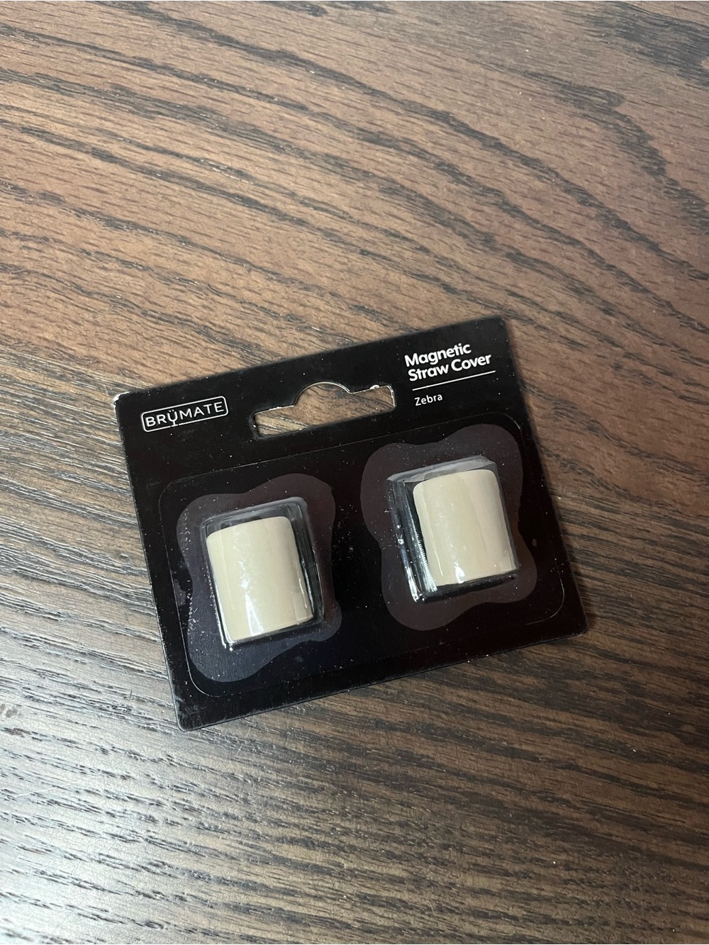 NEW Brumate Magnetic Straw Covers Zebra 2 Pack
